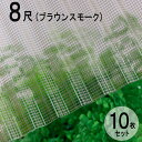 波板 ガラスネット 強化ナミイタ S 鉄板小波（32波） 8尺 2420×655mm ブラウンスモーク（800） 茶 10枚セット JIS規格品 タキロン ナミイタ 屋根材 テラス ベランダ 倉庫 車庫 目隠し 壁 下屋 リフォーム 間仕切り 代金引換不可 DIY