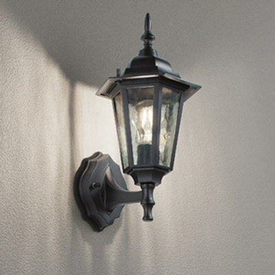 玄関照明 玄関 照明 LED 屋外 ポーチライト 門柱灯 門灯 外灯 OG041690LC2 レトロ アンティーク風 ブラケット E26 LED電球クリア一般形 3W