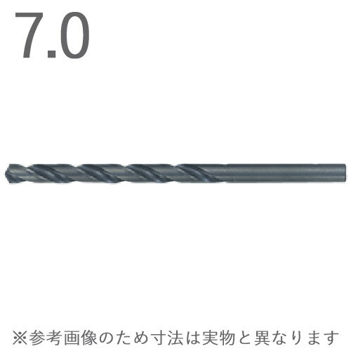 鉄工用 ストレートドリル 三菱マテリアル ハイス SDD0700 刃先径7.0×全長107.1×有効長75.1mm 10本1セッ..