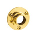 パイプ 真鍮 パイプジョイント ソケット 金色 磨き仕上げ 幅51×高さ51×奥行19mm 19mmパイプ対応 1個単位 カーテン パイプ受け タオル掛け イン...