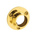 パイプ 真鍮 パイプジョイント ソケット 金色 磨き仕上げ 幅52×高さ52×奥行21mm 25mmパイプ対応 1個単位 カーテン パイプ受け タオル掛け イン...