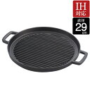 グリル 焼物 プレート グリルパン 鉄鋳物 国産 IH対応 グリルプレート 丸型 取手付 直径29×高さ2.6cm 重量約2.9kg 1台単位 伝統工芸 鉄分補給 日本製 キッチン用品 美味しい 料理道具 ハンバーグ 焼肉 肉料理 焼料理【送料無料・代金引換不可】