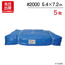 ブルーシート 5.4m×7.2m 輸入 #2000 5枚単位 ハトメ付 レジャー シート 敷物 ござ 災害 台風 防災 養生 対策 運動会 行楽 花見 海水浴 キャンプ テント 雨よけ 防水 屋外 アウトドア 作業 道具 DIY