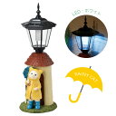 ソーラーライト 屋外 防雨仕様 誘導灯 LED ガーデンライト 光センサー付 照明 合羽を着た立ちネコ ソーラーオーナメント 幅19.5×奥行21.5×高さ55...