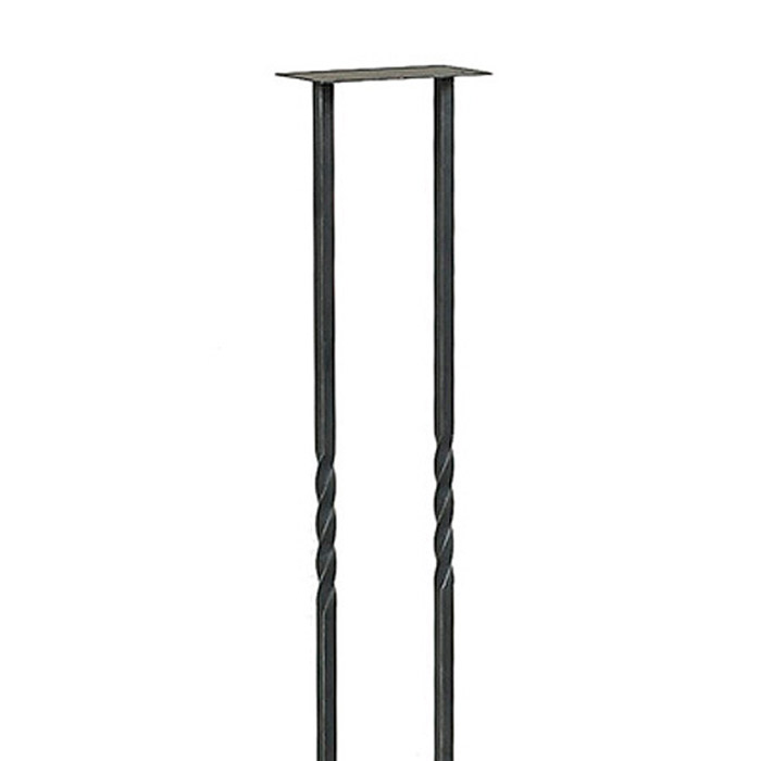 【10%OFF！スーパーSALE特価】 ポスト 郵便受け ポストスタンド クラシック 2型 黒艶消し＋シルバー古美仕上げ