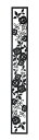 アイアン 壁飾り 外壁 ウォールアクセサリー 薔薇 ローズパネルB W150×H1100 防錆処理 取付棒付属 バラ 装飾 製作品 diy