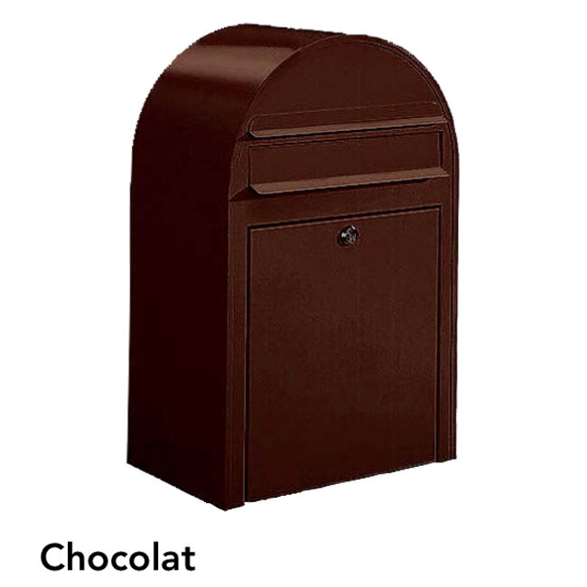 【10%OFF！スーパーSALE特価】 ポスト 郵便受け 壁掛け郵便ポスト デザインポスト ボビ ショコラ 前入れ前出し 鍵付き スタンド対応可 集合住宅対応