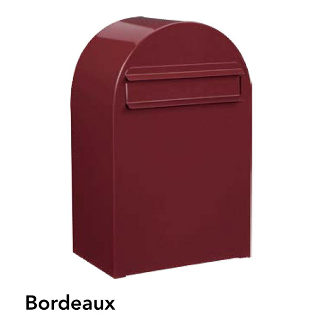 ポスト 郵便受け 郵便ポスト デザインポスト ボンボビ ボルドー 前入れ後出し 鍵付き スタンド対応 集合住宅対応