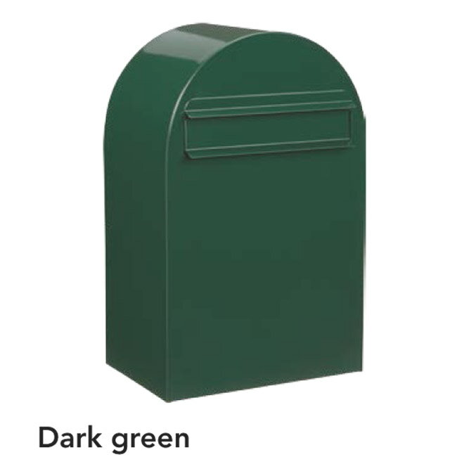 ポスト 郵便受け 郵便ポスト デザインポスト ボンボビ ダークグリーン 前入れ後出し 鍵付き スタンド対応 集合住宅対応