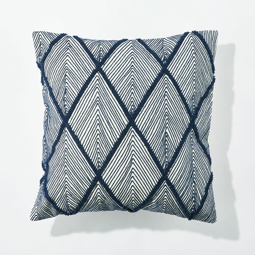 CLOVER(クローバー) ロンブスクッションカバー 45x45クッション カバー 45×45cm 網目 模様 ひし形 ダイヤ 柄 45 45cm boho ボーホー ファブリック おしゃれ 西海岸風 ボヘミアン ナチュラル インテリア インテリア雑貨
