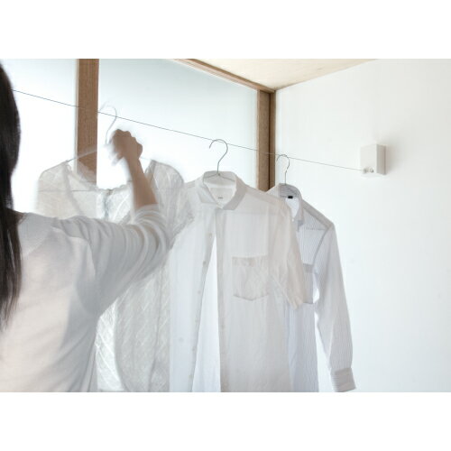 森田アルミ工業 室内物干ワイヤー pid 4M 物干金物物干し 室内 4m 部屋干し グッズ 室内物 ...