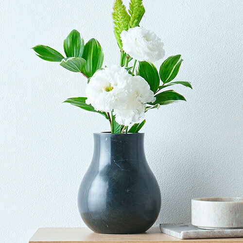 【10%OFF！スーパーSALE特価】 CLOVER(クローバー) マーブルベース カーヴ ブラック Φ9.5×H18.5cm