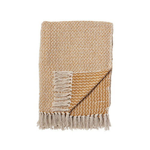Cotton Blankets - CLOVER(クローバー) ウーブンスロー イエロー W125×L150cm