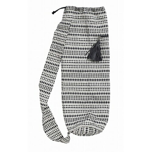 【8%OFFクーポン利用可～12/4 14時まで】 NORDAL(ノルダル) ヨガバックコットン製 タッセル付き ポケット付き 大型リュック ランドリーバック ヨガマットケース 肩掛けバック ジムバック マット入れ シート入れ 収納袋