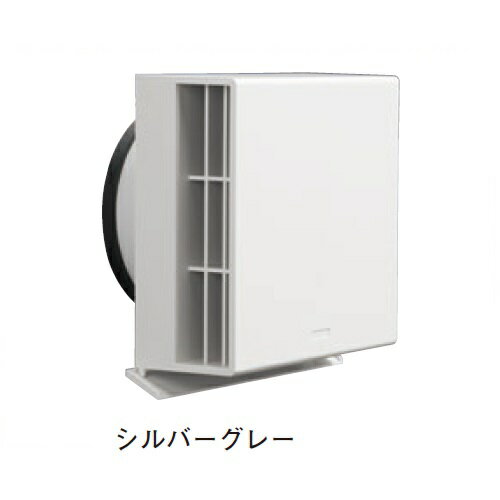 樂天商城 - 樹脂製スリムフード KS-8820PHE-SG Φ100 シルバーグレー ダンパー無し 【代引不可】