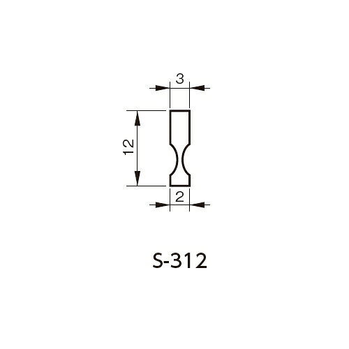 乐天商城 - SUS目地棒 S-312 3x12