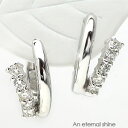 ピアス 中折れピアス フープピアス ダイヤモンド 0.3ct 18金 k18 18k イエローゴールド ピンクゴールド ホワイトゴールド 18金 レディース ジ...