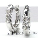 フープピアス 中折れピアス ダイヤモンド ピアス 0.06ct 18金 k18 18k イエローゴールド ピンクゴールド ホワイトゴールド レディース ジュエリ...
