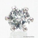 一粒ピアス 片耳ピアス アクアマリン 3mm 3月誕生石 スタッドピアス セカンドピアス レディース ジュエリー ポイント消化 アクセサリー アクセ 人気 おす...