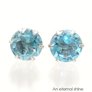 一粒ピアス ブルートパーズ 4mm 11月誕生石 k18 18金 スタッドピアス セカンドピアス レディース ジュエリー アクセサリー プレゼント ギフト 人気...