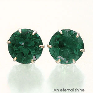 一粒ピアス グリーンクオーツ 5mm k18 18金 スタッドピアス セカンドピアス 品質保証書 女性 レディース ジュエリー アクセサリー 人気 おすすめ プ...