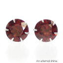 一粒ピアス ガーネット 4mm 1月誕生石 k18 18金 スタッドピアス セカンドピアス レディース ジュエリー アクセサリー プレゼント ギフト 人気 おす...