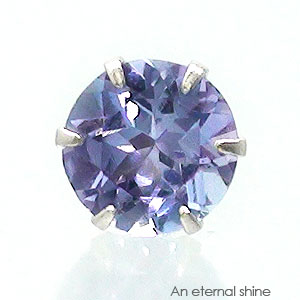一粒ピアス 片耳ピアス 4mm タンザナイト 12月誕生石 スタッドピアス セカンドピアス 品質保証書 女性 レディース ジュエリー アクセサリー プレゼント ...