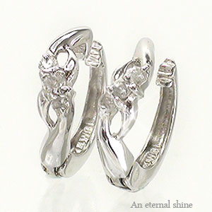 18金 ダイヤモンド イヤリング 0.08ct k18ゴールド 中折れ式イヤリング 品質保証書 女性 レディース ジュエリー アクセサリー 人気 おすすめ プレ...