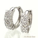 ダイヤモンド ピアス 0.4ct 18金 k18 18k イエローゴールド ピンクゴールド ホワイトゴールド フープピアス 中折れピアス レディース ジュエリー...