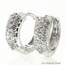 【クーポン配布中】【あす楽】【送料無料】 【K18ピンクゴールド】ダイヤモンドピアス 0.4ct 18金 k18ゴールド パヴェ 中折れピアス レディース ジュ...