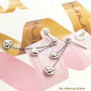 ピアス ロング ハート k18ホワイトゴールド スタッドピアス レディース ジュエリー アクセサリー プレゼント ギフト 人気 おすすめ 送料無料 母の日