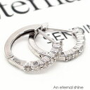 フープピアス ダイヤモンド ピアス 0.2ct 中折れピアス 18金 k18 18k イエローゴールド ピンクゴールド ホワイトゴールド エタニティピアスピアス...