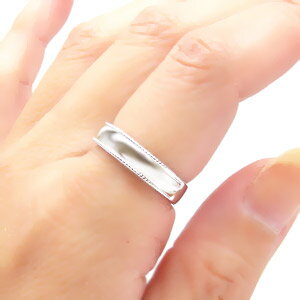 ネックレス指輪 Ladies Present EJのミル打ち リング プラチナ プラチナ900 pt900 5mm 指輪 無垢 結婚指輪 メンズ レディース 男女兼用 ジュエリー アクセサリー プレゼント ギフト 人気 おすすめ 送料無料 SSS｜アングル3