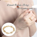 チェーンリング 中空スカル 18金 18k k18 イエローゴールド クサリ 指輪 ピンキーリング レディース ジュエリー アクセサリー プレゼント ギフト 人...