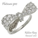 指輪 リボン ダイヤモンド リング 1.10ct プラチナ900 PT Pt900 婚約指輪 刻印 品質保証書 女性 レディース ジュエリー アクセサリー 人気...