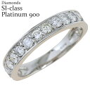 指輪 リング ダイヤモンド 1ct エタニティリング ハーフエタニティリング プラチナ プラチナ900 pt900 SIクラス 婚約指輪 刻印 レディース ジュ...