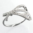 指輪 リボン ダイヤモンド リング 0.3カラット 18金 k18 イエローゴールド ピンクゴールド ホワイトゴールド 18k 婚約指輪 刻印 品質保証書 女性...