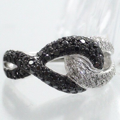 ブランド婚約指輪（エンゲージリング） 指輪 リング ダイヤモンド ブラックダイヤモンド 0.75ct ホワイトゴールドk18 婚約指輪 刻印 レディース ジュエリー アクセサリー プレゼント ギフト 人気 おすすめ 送料無料