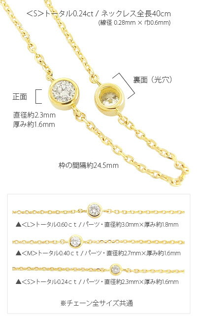 【楽天市場】ダイヤモンド ステーションネックレス S ダイヤ 0.24ct フクリン 18金 k18ゴールド レディース ジュエリー