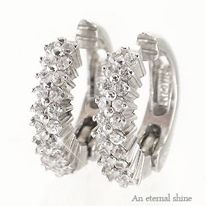 ダイヤモンド イヤリング 0.4カラット 18金 k18 イエローゴールド ピンクゴールド ホワイトゴールド 18k 中折れ式イヤリング 品質保証書 女性 レデ...