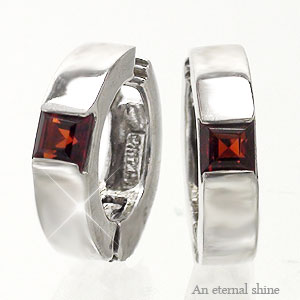 18金 イヤリング ガーネット 1月誕生石 k18ゴールド 中折れ式イヤリング 品質保証書 女性 レディース ジュエリー アクセサリー 人気 おすすめ プレゼン...