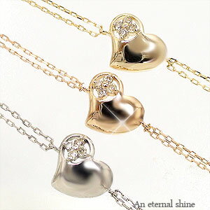 アンクレット アジャスター付 0.02ct 10金 k10 イエローゴールド ピンクゴールド ホワイトゴールド 10k ダイヤモンド 足首 足 ハート 品質保証...