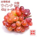 【9月1日〜発送開始】4kg 6〜7房 山梨県産 ウインク ぶどう 種なし 希少 大粒 高級 贈答用 フルーツ 葡萄 ギフト 産地直送 甘い 美味しい クール便...