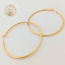 2mm×50mm ピアス 18金 k18 18k イエローゴールド フープピアス パイプピアス 輪 レディース ジュエリー アクセサリー プレゼント ギフト 人気 おすすめ 送料無料(4)