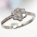 指輪 ダイヤモンド 0.7ct エタニティリング フラワー 18金 k18 イエローゴールド ピンクゴールド ホワイトゴールド 18k 婚約指輪 刻印 品質保証書 女性 レディース ジュエリー アクセサリー 人気 おすすめ プレゼント ギフト 贈り物 送料無料