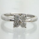 ダイヤ ダイヤモンド リング 0.5カラット k18ゴールドフラワーモチーフ 婚約指輪 刻印 品質保証書 女性 レディース ジュエリー アクセサリー 人気 おす...