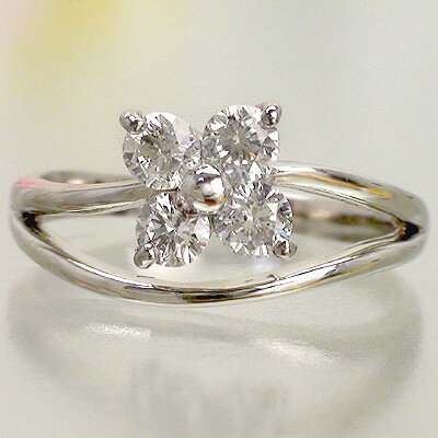 乐天商城 - 指輪 pt900 ダイヤ ダイヤモンド リング 0.5カラット プラチナ900 フラワー 婚約指輪 刻印 品質保証書 女性 レディース ジュエリー アクセサリー 人気 おすすめ プレゼント ギフト 贈り物 送料無料 SSS