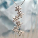 ダイヤネックレス フラワーモチーフ ダイヤモンド 0.8ct 18金 18k k18 イエローゴールド ピンクゴールド ホワイトゴールド チェーン 品質保証書 ...