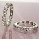k18 ダイヤモンドピアス 1ct 18金 18k イエローゴールド ピンクゴールド ホワイトゴールド フープピアス 中折れピアス エタニティピアス レディース...