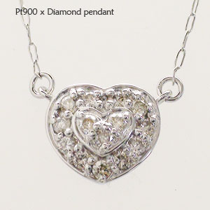乐天商城 - ハート ダイヤモンド ダイヤ 0.2カラット ネックレス ペンダント pt900 プラチナ チェーン 品質保証書 女性 レディース ジュエリー アクセサリー 人気 おすすめ プレゼント ギフト 贈り物 送料無料 SSS